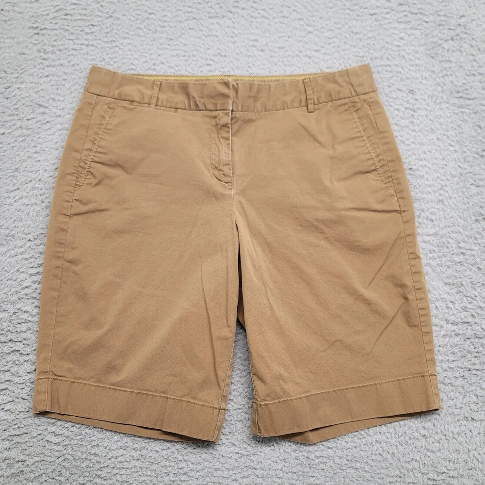 J.Crew Shorts Womens 6 Brown Summer Weight Chino Outdoors Beach Casual Stretch